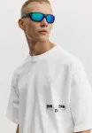 Футболка с принтом dan da dan Pull&Bear, White - фото 2