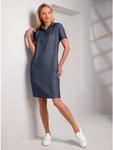 Платье-поло темно-синего цвета Heine - фото 3