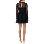 Кружевное мини-платье Self-portrait, черное - фото 3