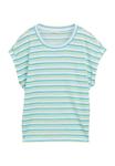 Футболка TOM TAILOR DENIM MIT STREIFENMUSTER, Light Multicolor Stripe/Blue - фото 5