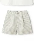 Шорты в полоску Il Gufo, белый - фото