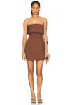 Мини-платье Jemma Misha, espresso - фото