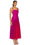 Платье миди x revolve leasgill Acler, цвет raspberry ombre - фото 2