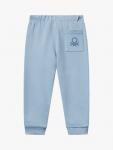 Детские хлопковые джоггеры с кулиской Benetton, Blue - фото 2