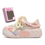 Кроссовки ABCIO Skateboarding Shoes Women's Low-top, розовый - фото