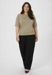 Футболка Kaffe Curve Basic T-shirt, Morel/Light Brown - фото 2
