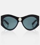 SL 853 Esther оверсайз солнцезащитные очки Saint Laurent - фото