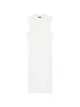 Платье миди без рукавов Armani Exchange, белый - фото