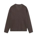 Свитер Stussy Embroidered V Neck Logo Sweater Brown, коричневый - фото 2