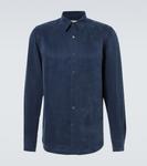 Рубашка оверсайз Dries Van Noten, темно-синий - фото