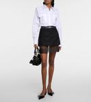 Хлопковая рубашка Prada, белый - фото 2