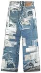 Джинсы Acne Studios Printed Tape Jeans, синий - фото 2