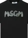 Футболка с логотипом Msgm Kids, черный - фото 3