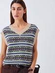 Fleres Fair Isle майка из шерсти Weekend MaxMara, Multi - фото 6