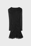 Платье Stradivarius Shift dress, Black - фото 6