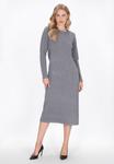 Платье DreiMaster Jumper dress, Grey Melange/Green - фото