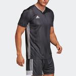 Футбольная майка мужская черная Adidas, черный - фото 5