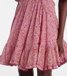 Мини-платье из хлопка с рюшами Celyn Marant Etoile, розовый - фото 5