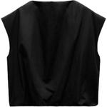 Футболка серии ZW женская черная Zara - фото