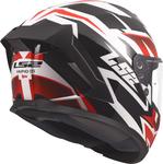 Шлем LS2 ff820 rapid iii xtrem, White/Black/Red - фото 5