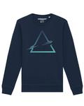 Толстовка Watapparel Triangle, цвет Navy/Turquoise - фото