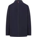 THOM BROWNE Рубашка-пиджак с контрастной строчкой, Blue - фото 3