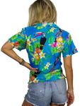Блуза King Kameha Parrot Cockatoo, бирюзовый - фото 2