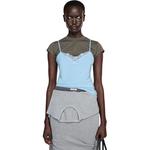 Многослойный топ Acne Studios, синий - фото 5