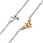 Ожерелье Marvel Captain Marvel Octogram Star Two tone Pendant Pandora, стерлинговое серебро - фото 5