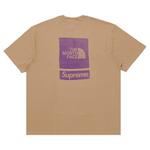 Топ Supreme x The North Face Short-Sleeve Top, бежевый - фото