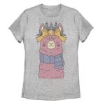 Детская футболка с рисунком «Рождественский праздник ламы» - фото