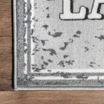 Ковер Graphic Laundry Mat nuLOOM, 51x150 см, темно-серый - фото 17