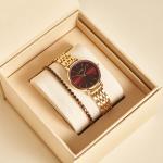 Часы Ruby Petite Gold Burgundy Burker - фото 5