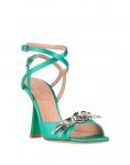 Сандалии Alberta Ferretti, зеленый - фото 2