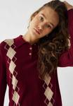 Поло Noella Polo shirt, Dasha Winetasting Check/Red - фото 4