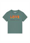 Футболка с принтом LOVE ALWAYS WINS watapparel, бирюзовый - фото 3