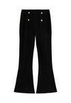 Брюки New Look GOLD BUTTON RIBBED FLARED LEG , Black - фото 5