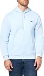 Lacoste мужская худи из неворсового флиса, Light Blue - фото