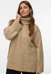 Джемпер Vero Moda Curve Jumper, Silver Mink/Sand - фото