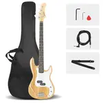 Бас-гитара GP Electric Bass с 4 струнами, цвет Burlywood Glarry - фото 8