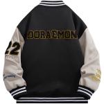 Бейсбольная куртка унисекс Doraemon, черная (съемный капюшон) - фото 11