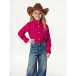 Детская блузка с длинным рукавом и рюшами, button down, premium cotton Maxxis Merch, White - фото 2