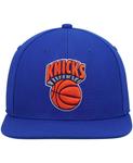 Мужская синяя кепка New York Knicks Hardwood Classics Team Ground 2.0 Snapback Mitchell & Ness - фото 3