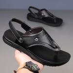 EGCHI Пляжные сандалии Men's Black/Brown/Yellow - фото 2