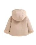 Двустороннее детское пальто с капюшоном Dadati, бежевый - фото 2