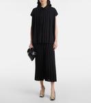 Анверс воздушные плиссированные укороченные шорты-кюлоты Joseph, черный - фото 2