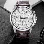 Часы CASIO Edifice Waterproof Men Black/Silver Mens Brown Analog, коричневый - фото 4