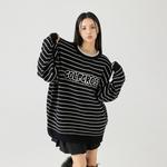 Свитер унисекс GOLFCROSS, черно-белая полоска - фото 8