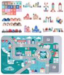 Деревянные кубики городок 114 шт. Norimpex - фото 12