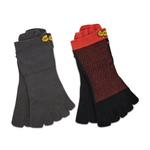 Носки Vibram Fivefingers NoShow, 2 шт, серый/черный - фото 2